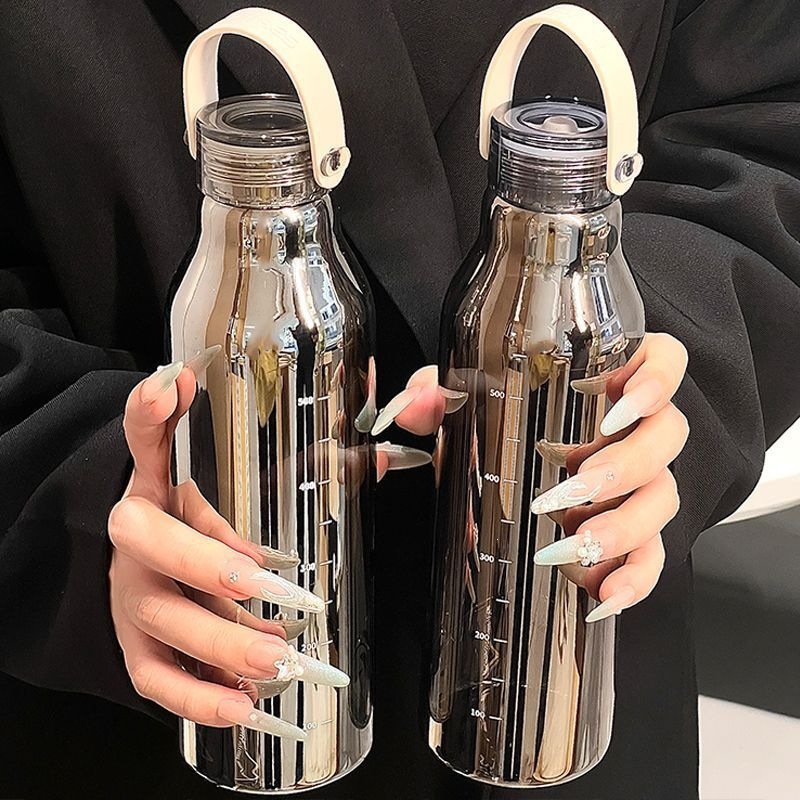 600ML Thickened Glass Water Bo - Outdoor Sport Glass Water Bottle review and price